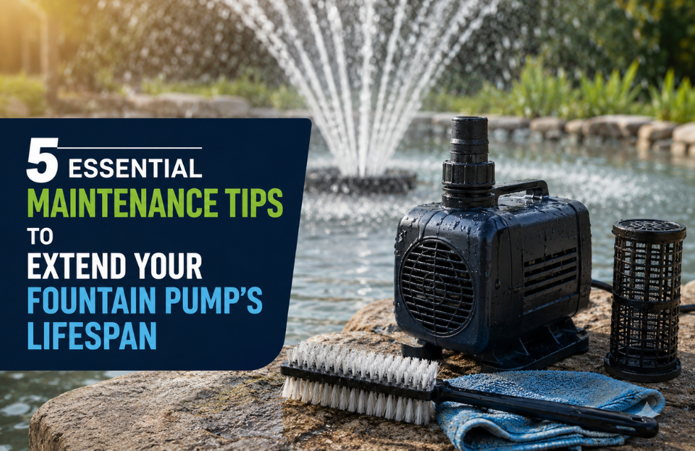 5 Essential Maintenance Tips to Extend Your Fountain Pump’s Lifespan