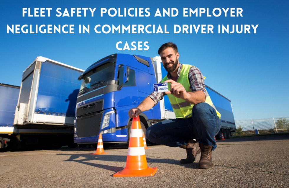 Fleet Safety Policies and Employer Negligence in Commercial Driver Injury Cases