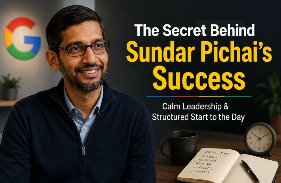 The Secret Behind Sundar Pichai’s Success: Calm Leadership and Structured Start to the Day
