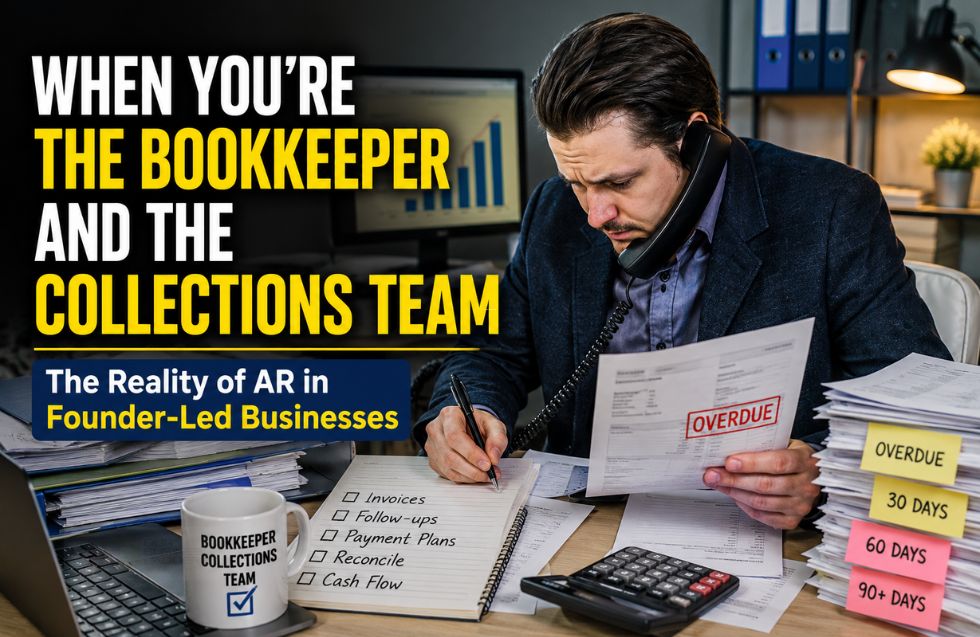 When You’re the Bookkeeper and the Collections Team: The Reality of AR in Founder-Led Businesses