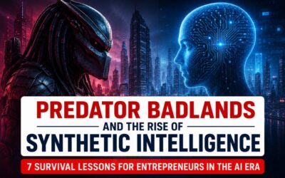 Predator Badlands and the Rise of Synthetic Intelligence: 7 Survival Lessons for Entrepreneurs in the AI Era