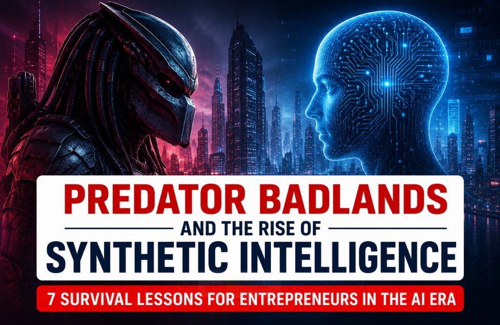 Predator Badlands and the Rise of Synthetic Intelligence: 7 Survival Lessons for Entrepreneurs in the AI Era