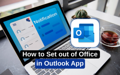 How to set out of office in outlook app
